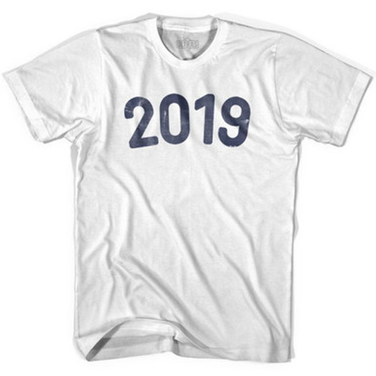 2019 Year Celebration Adult Cotton T-shirt - White