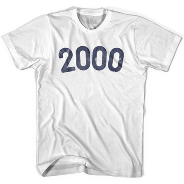 2000 Year Celebration Adult Cotton T-shirt - White