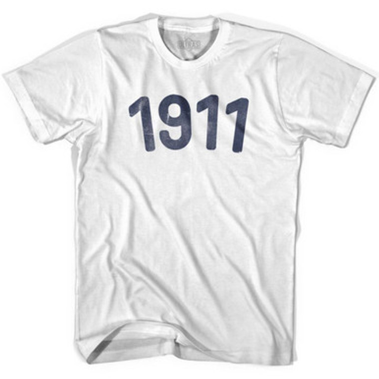 1911 Year Celebration Adult Cotton T-shirt - White