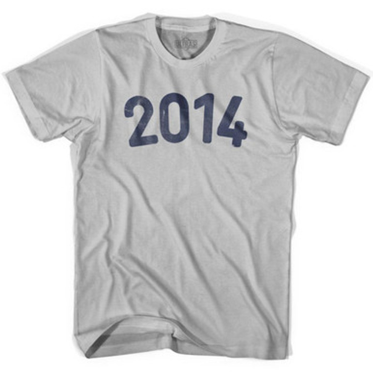 2014 Year Celebration Adult Cotton T-shirt - Cool Grey