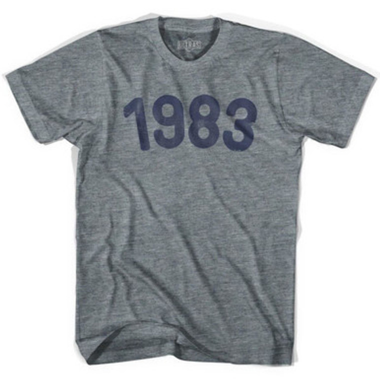 1983 Year Celebration Adult Tri-Blend T-shirt - Athletic Grey