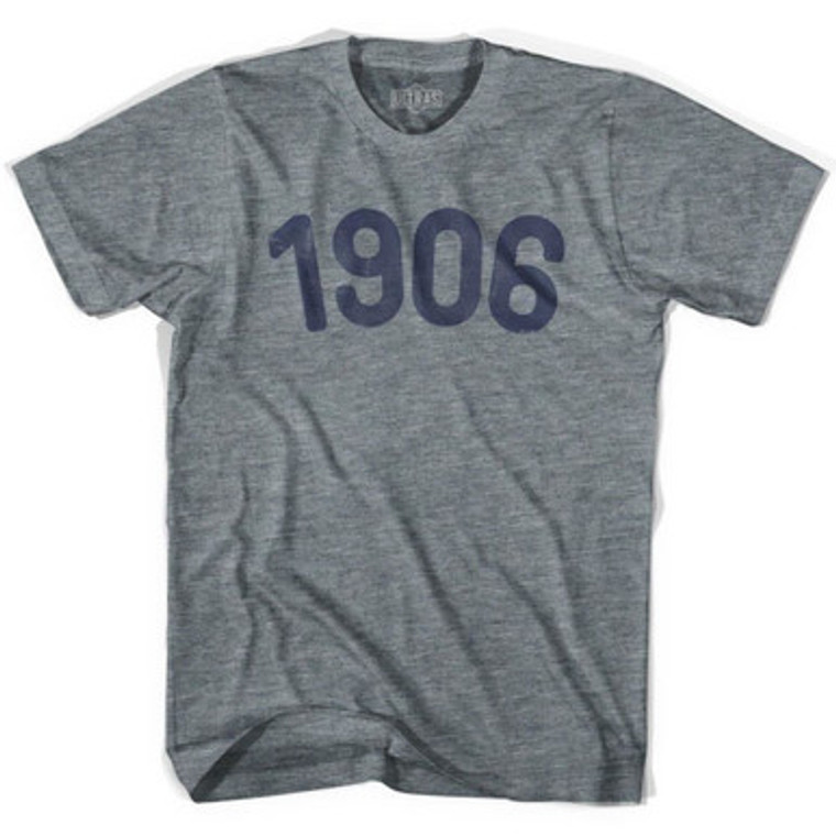 1906 Year Celebration Adult Tri-Blend T-shirt - Athletic Grey