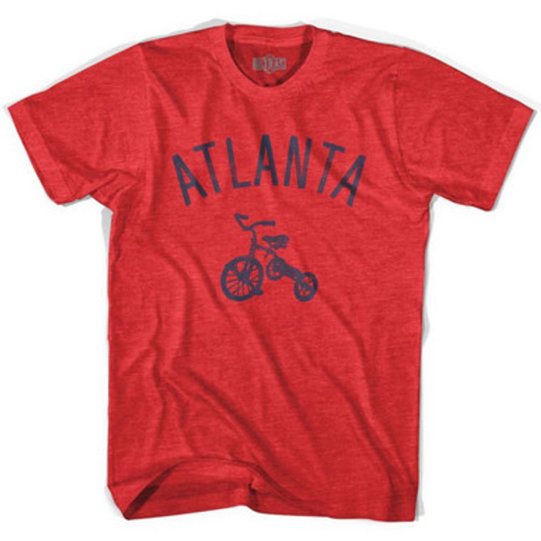 Atlanta Tricycle Adult Tri-Blend T-shirt - Heather Red