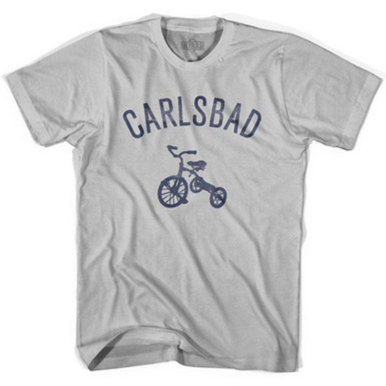 Carlsbad Tricycle Adult Cotton T-shirt - Cool Grey