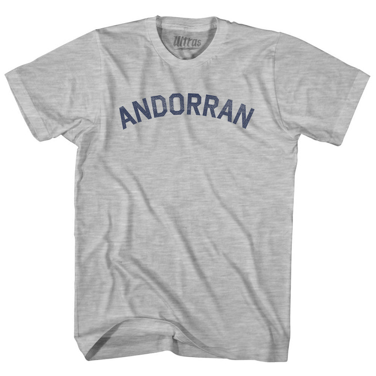 Andorran Womens Cotton Junior Cut T-Shirt - Grey Heather