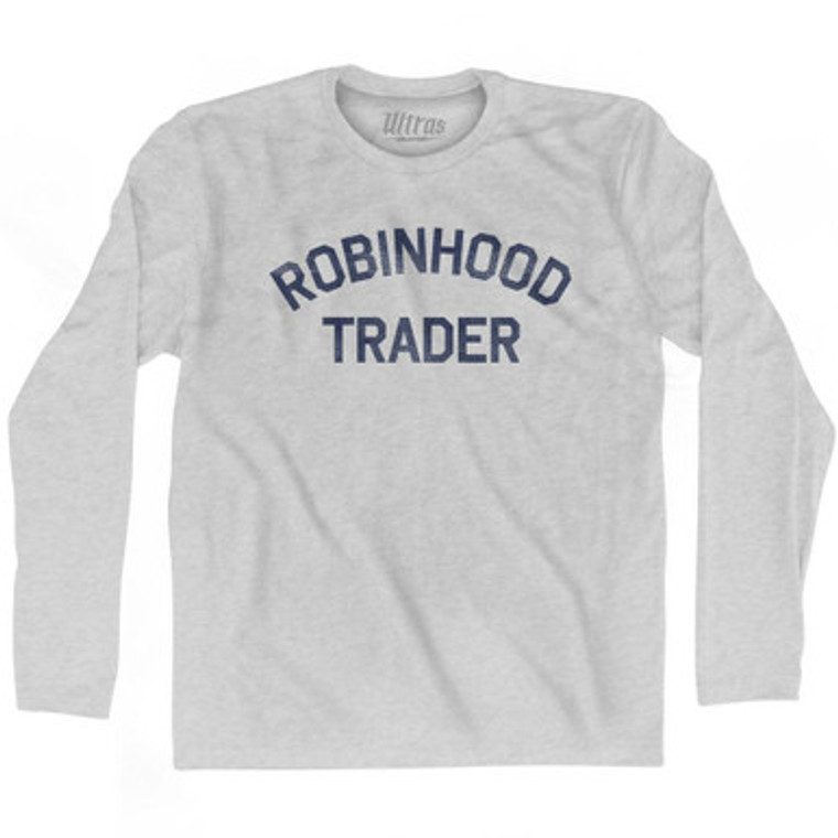 Robinhood Trader Adult Cotton Long Sleeve T-Shirt by Ultras