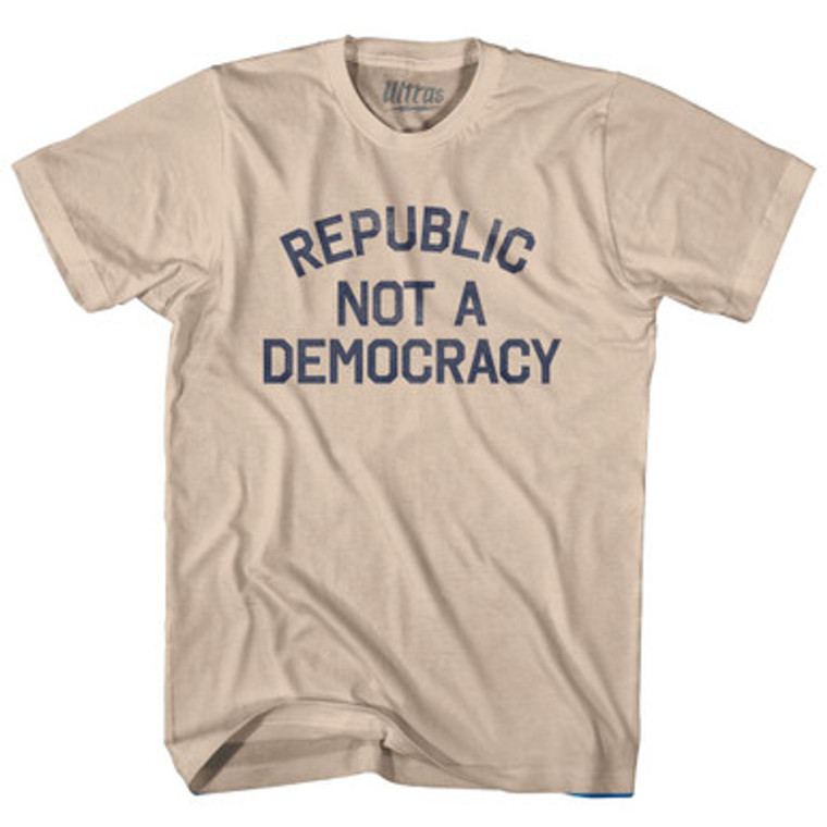 Republic Not A Democracy Adult Cotton T-Shirt by Ultras