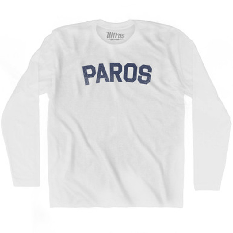 Paros Adult Cotton Long Sleeve T-shirt by Ultras