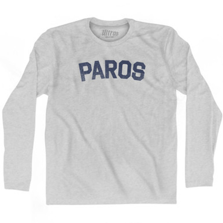 Paros Adult Cotton Long Sleeve T-shirt by Ultras