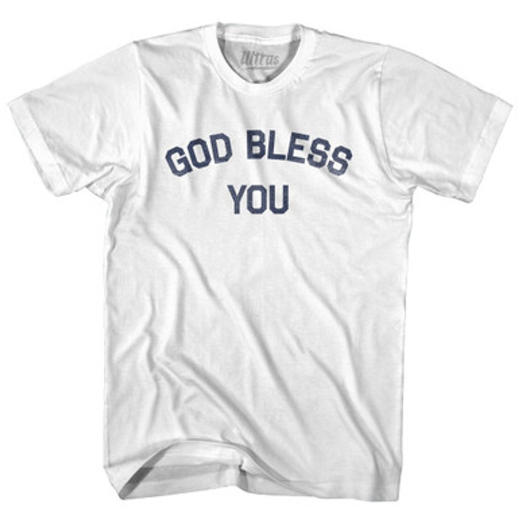 God Bless You Womens Cotton Junior Cut T-Shirt by Ultras