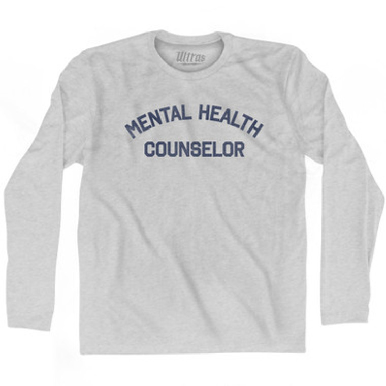Mental Health Counselor Adult Cotton Long Sleeve T-shirt by Ultras