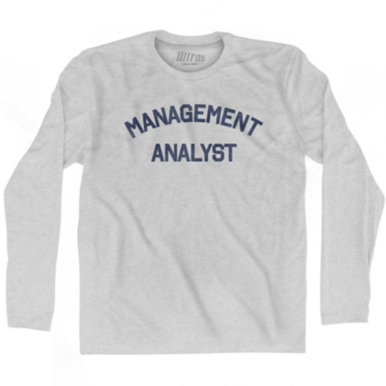Management Analyst Adult Cotton Long Sleeve T-shirt by Ultras