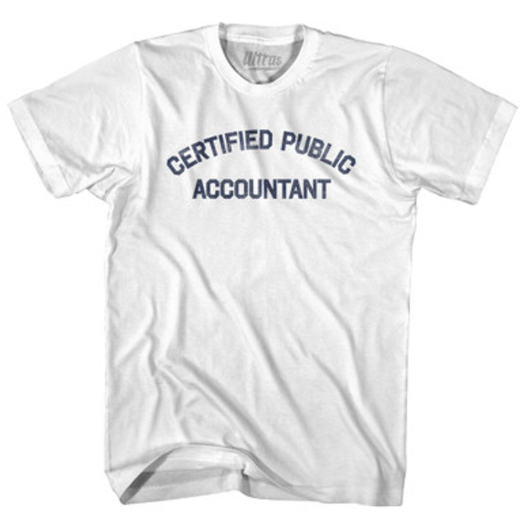 Certified Public Accountant Womens Cotton Junior Cut T-Shirt by Ultras