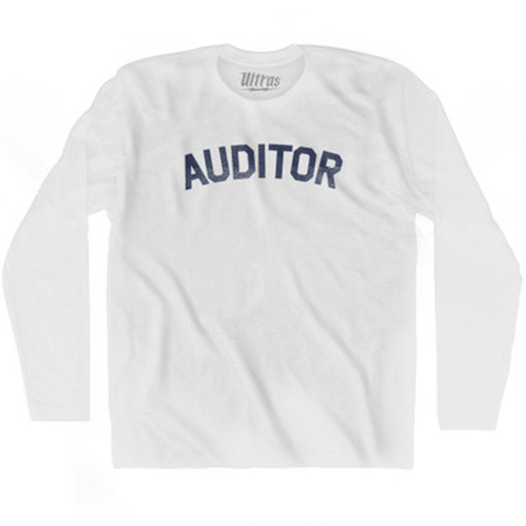 Auditor Adult Cotton Long Sleeve T-shirt by Ultras
