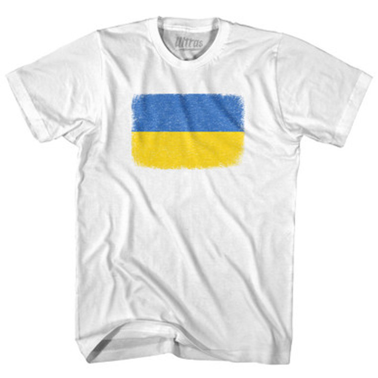 Ukraine Country Flag Womens Cotton Junior Cut T-Shirt by Ultras