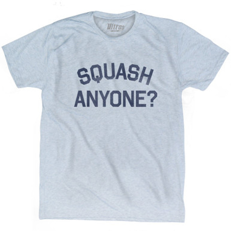 Squash Anyone Adult Tri-Blend T-shirt - Athletic White