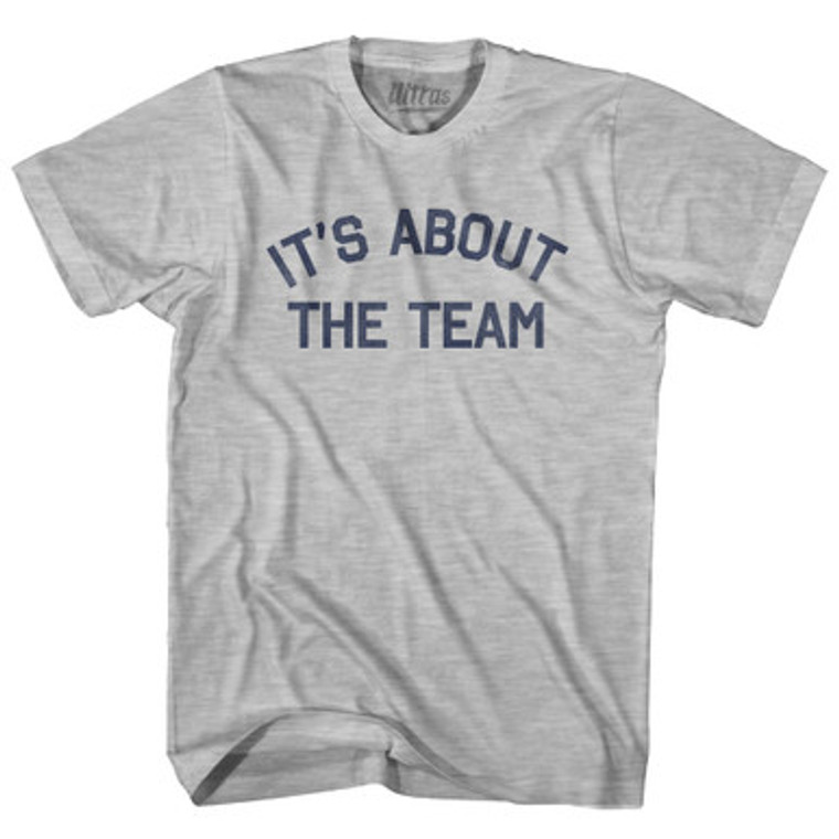 It's About The Team Womens Cotton Junior Cut T-Shirt - Grey Heather