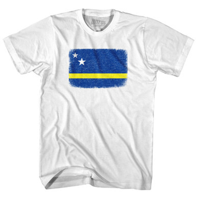 Curacao Country Flag Adult Cotton T-Shirt by Ultras