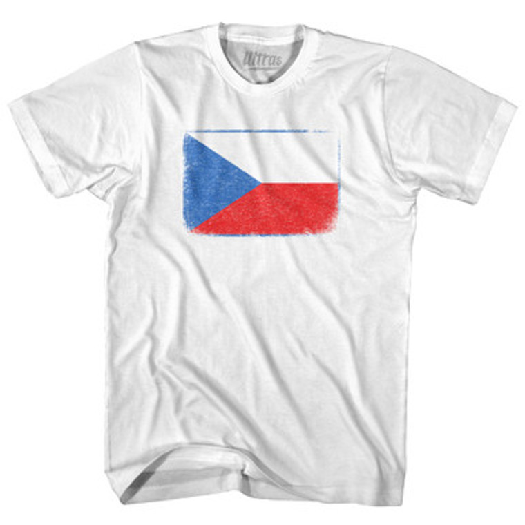 Czech Republic Country Flag Adult Cotton T-Shirt by Ultras