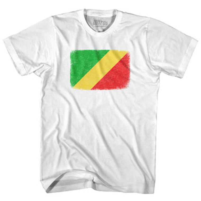 Congo Country Flag Adult Cotton T-Shirt by Ultras