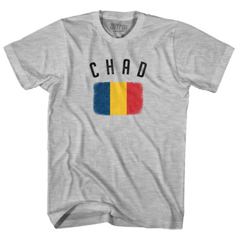Chad Country Flag Heritage Adult Cotton T-Shirt by Ultras