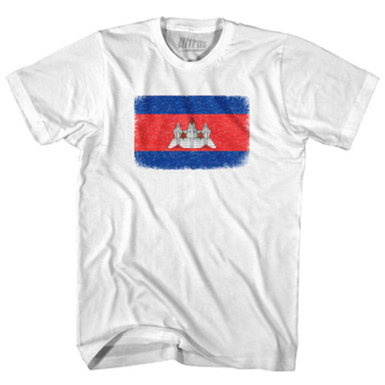 Cambodia Country Flag Youth Cotton T-Shirt by Ultras