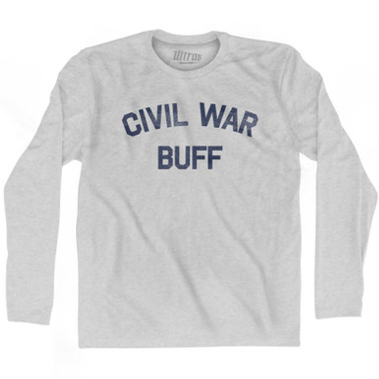 Civil War Buff Adult Cotton Long Sleeve T-shirt by Ultras