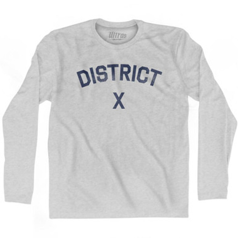 District X Adult Cotton Long Sleeve T-shirt for Sale by Ultras