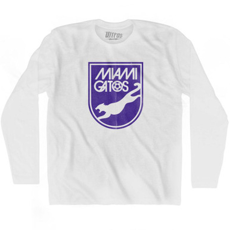 Miami Gatos Adult Cotton Long Sleeve T-Shirt by Ultras