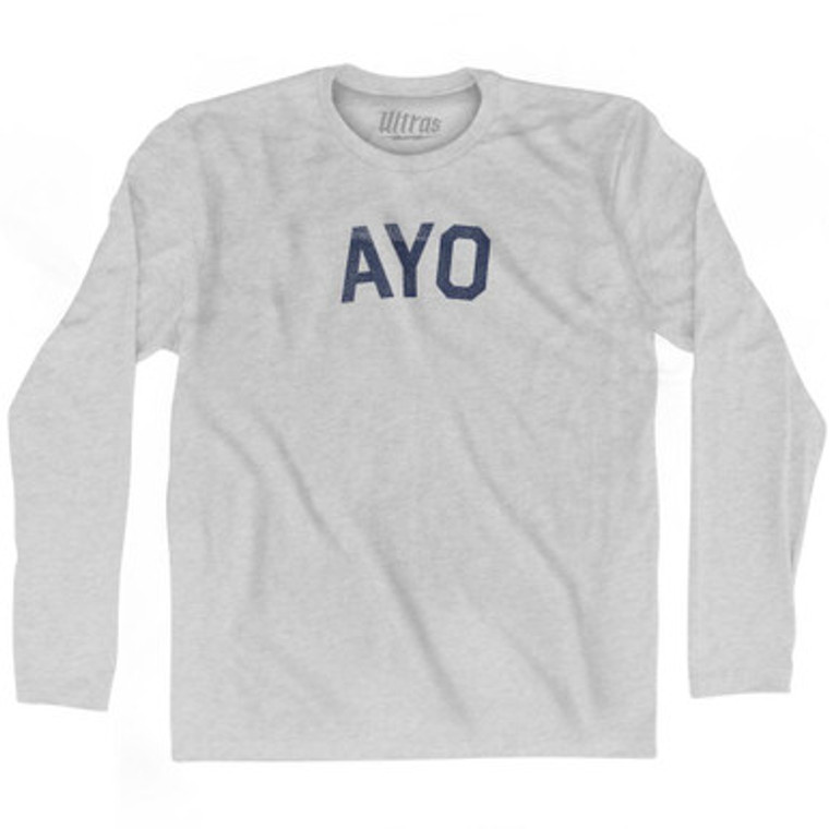 AYO Adult Cotton Long Sleeve T-Shirt by Ultras