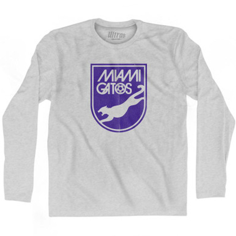 Miami Gatos Adult Cotton Long Sleeve T-Shirt by Ultras