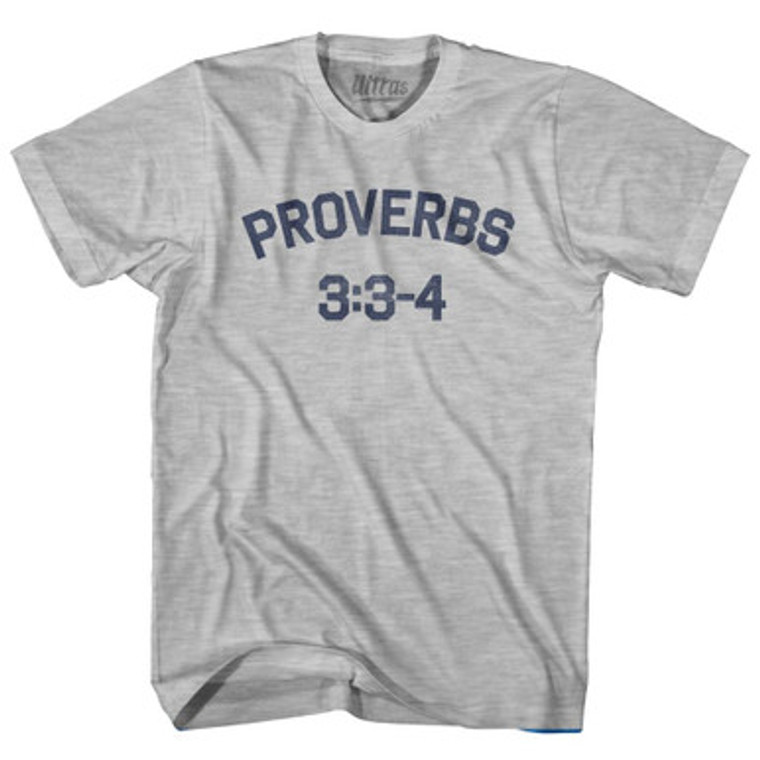 Proverbs 3 3-4 Womens Cotton Junior Cut T-Shirt by Ultras