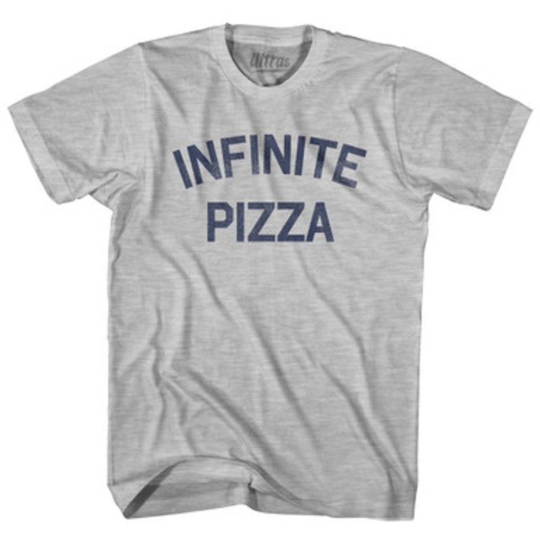 Infinite Pizza Youth Cotton T-shirt - Grey Heather