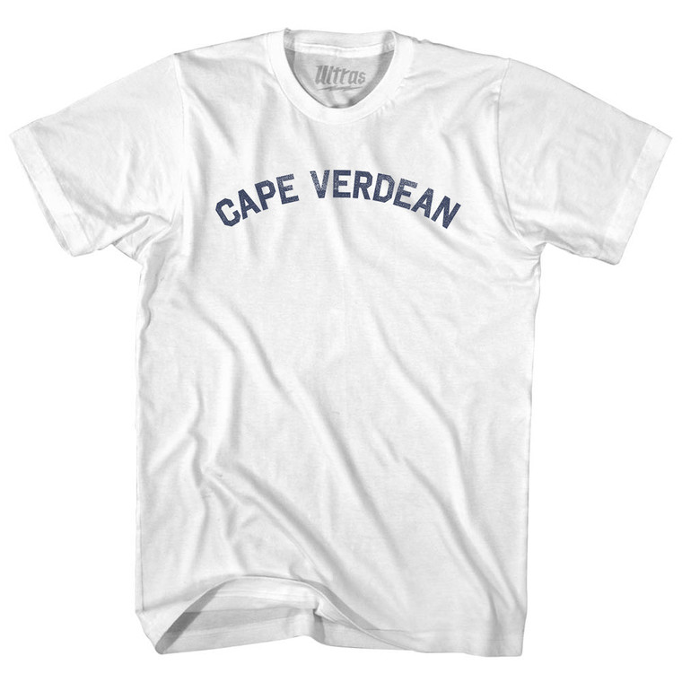 Cape Verdean Womens Cotton Junior Cut T-Shirt - White