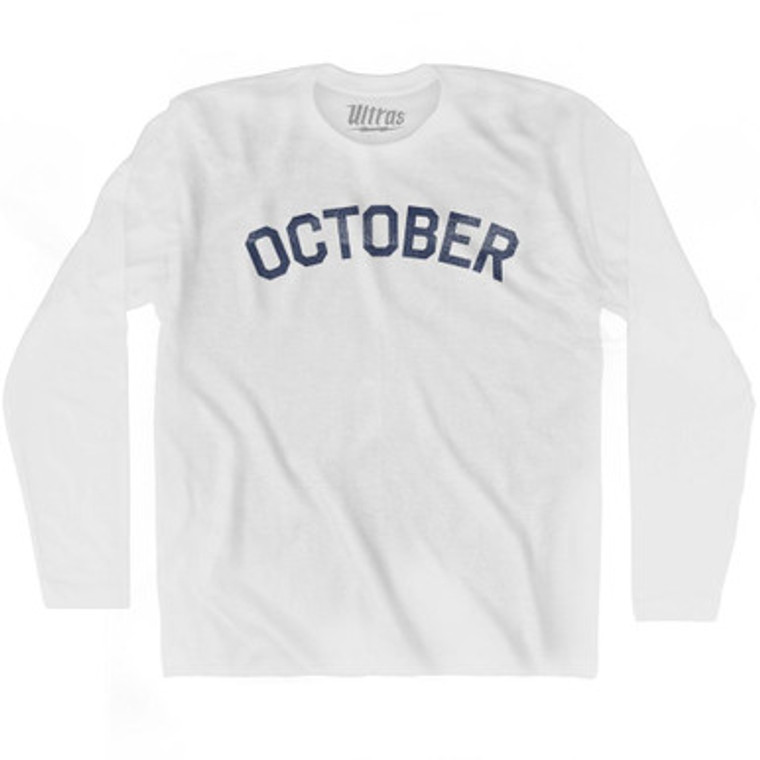 October Adult Cotton Long Sleeve T-Shirt by Ultras