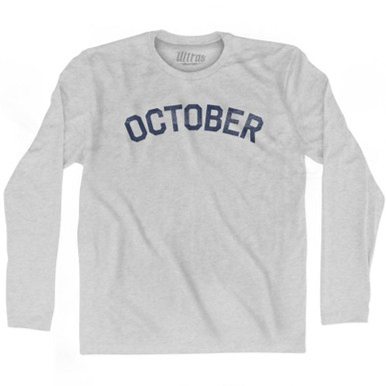 October Adult Cotton Long Sleeve T-Shirt by Ultras
