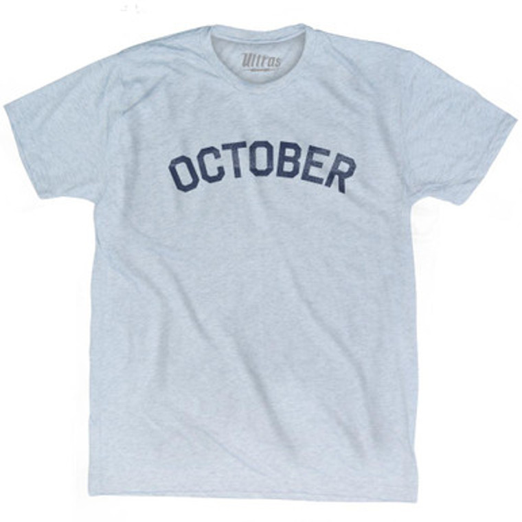 October Adult Tri-Blend T-Shirt by Ultras