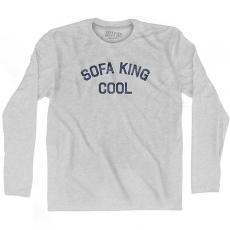 Sofa King Cool Adult Cotton Long Sleeve T-Shirt by Ultras