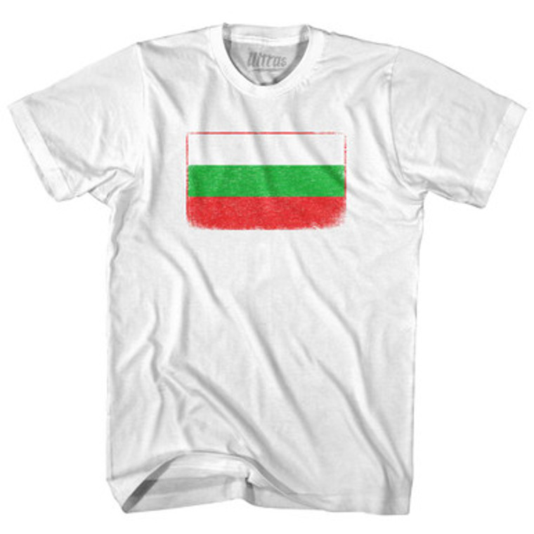Bulgaria Country Flag Womens Cotton Junior Cut T-Shirt by Ultras