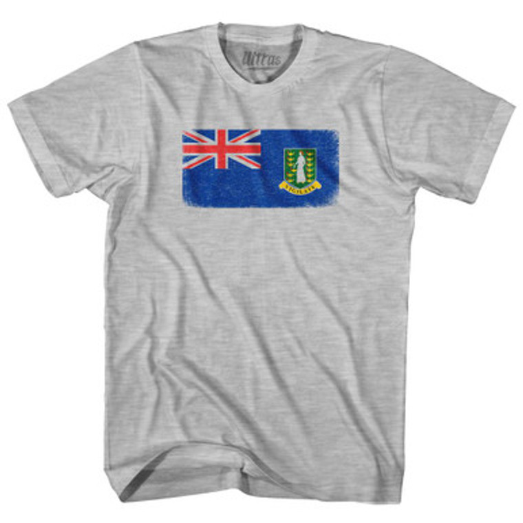 British Virgin Islands Country Flag Adult Cotton T-Shirt by Ultras