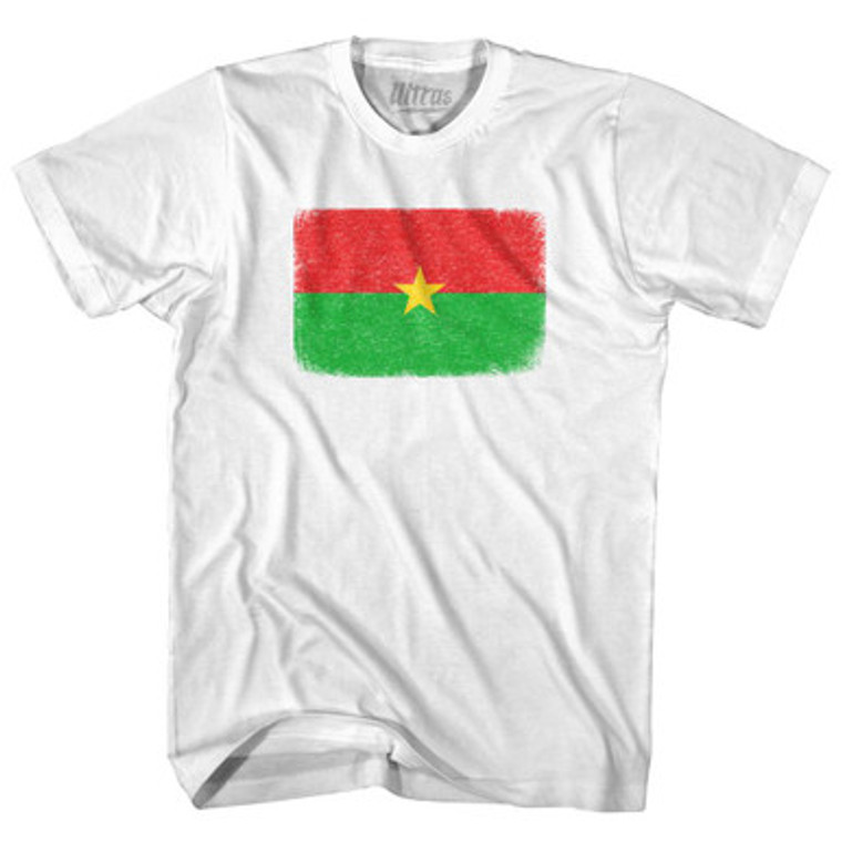 Burkina Faso Country Flag Womens Cotton Junior Cut T-Shirt by Ultras