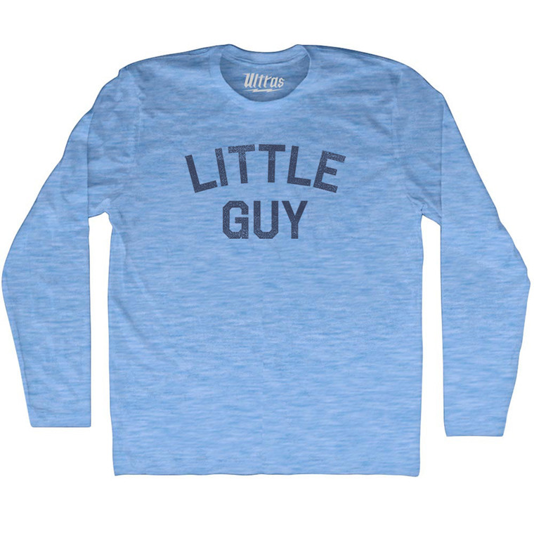 Little Guy Adult Tri-Blend Long Sleeve T-shirt - Athletic Blue