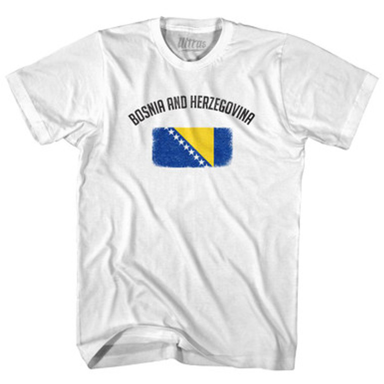 Bosnia And Herzegovina Country Flag Heritage Adult Cotton T-Shirt by Ultras
