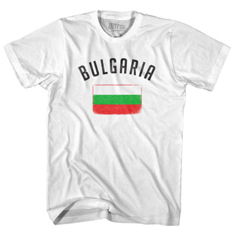 Bulgaria Country Flag Heritage Womens Cotton Junior Cut T-Shirt by Ultras