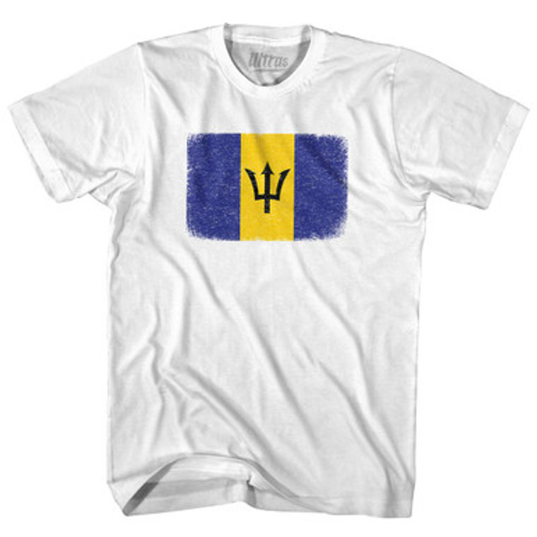 Barbados Country Flag Adult Cotton T-Shirt by Ultras