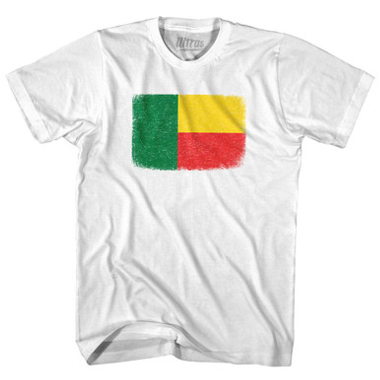 Benin Country Flag Adult Cotton T-Shirt by Ultras