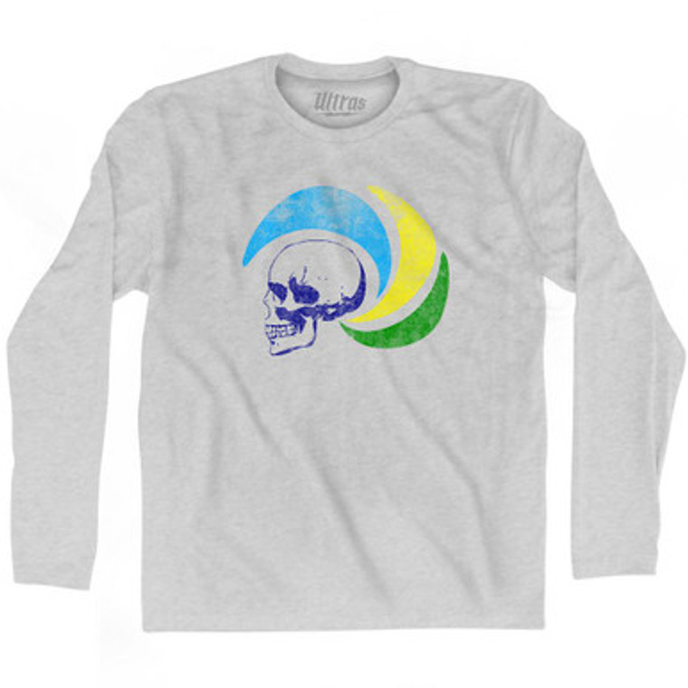 Cosmos Skull Soccer Adult Cotton Long Sleeve T-Shirt by Ultras