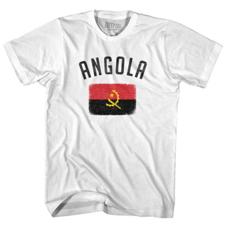 Angola Country Flag Heritage Womens Cotton Junior Cut T-Shirt by Ultras