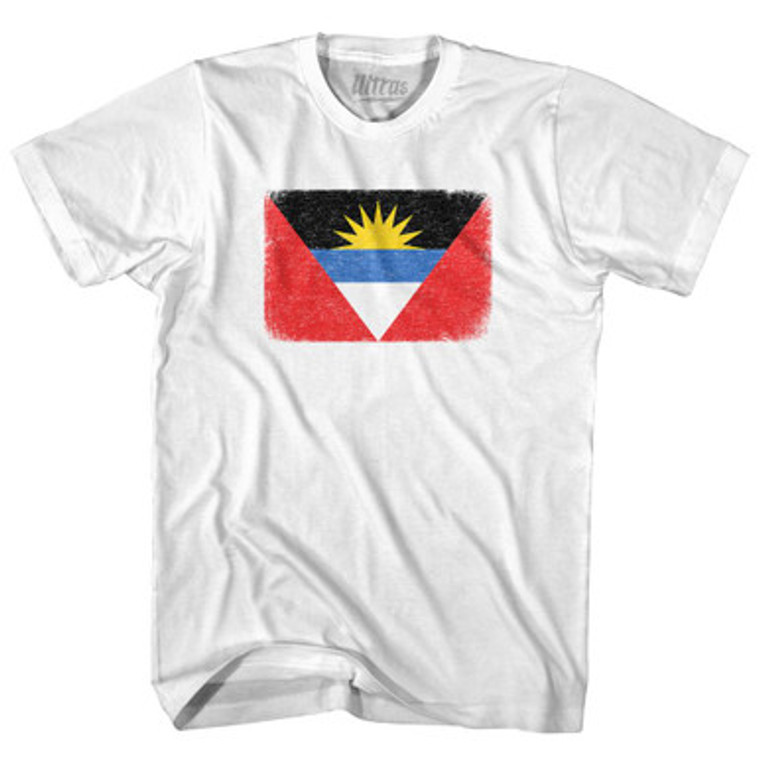 Antigua And Barbuda Country Flag Womens Cotton Junior Cut T-Shirt by Ultras