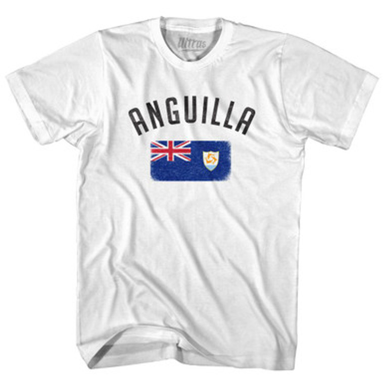 Anguilla Country Flag Heritage Womens Cotton Junior Cut T-Shirt by Ultras